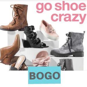 BOGO 1/2 off all shoes!